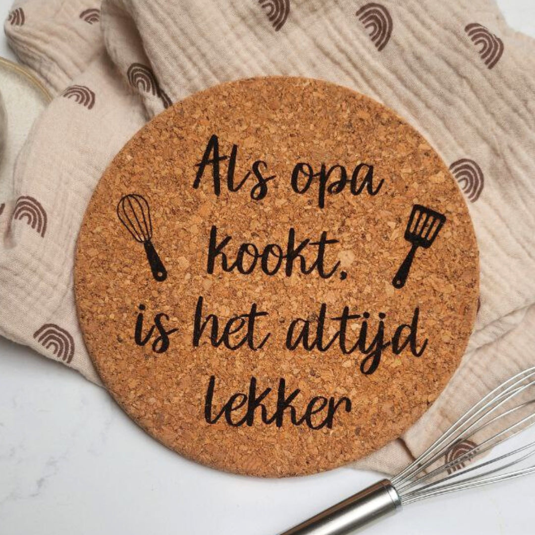 Panonderzetter - Als opa kookt, is het altijd lekker