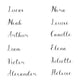 Houten geboortebord met naam - 2 varianten